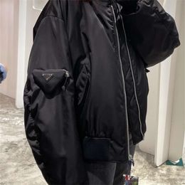 High Version 2023 Autumn/winter New Product p Family Simple Fashion Triangle Bag Flying Baseball Coat Jacket