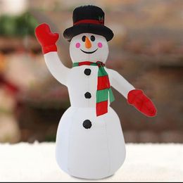 2 4 M Party Kids Winter Toy Figure Props Outdoor Courtyard Christmas Decoration Holiday Portable Santa Claus Inflatable Snowman222k