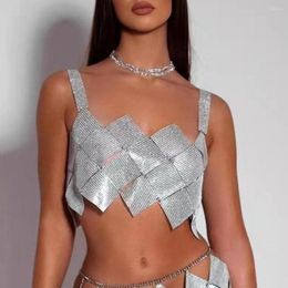 Skirts Female Short Skirt Clothes Party Rhinestone See Through Sequins Sexy Shiny Silver Beach Tops Women