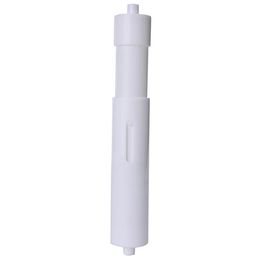 Toilet Paper Holders White Plastic Replacement Roll Holder Roller Insert Spindle Spring2884