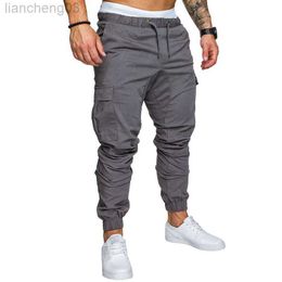 Men's Pants Autumn Men Pants Hip Hop Harem Joggers Pants 2022 New Male Trousers Mens Joggers Solid Multi-pocket Pants Sweatpants M-4XL W0411