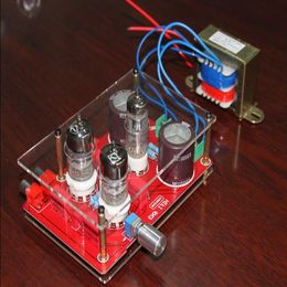 Freeshipping Pre-amp Tube Amplifier Headphone Kit 6N3 with Rectifier Board&Transformer for DIY Iexxw