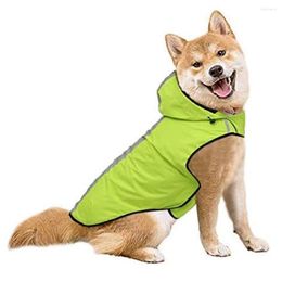 Dog Apparel Raincoat Waterproof Raincoats Durable Lightweight With Reflective Stripes Safety Poncho Snow Outdoor Coat Jacket