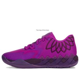 MB01LaMelo Ball MB01 Lo Disco Purple shoes for sale With Box Mens womens Basketball Shoes Sneakers US7.5-US12