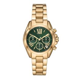 Luxury watch Women's quartz watch 36mm dial Authentic Japanese original Super Sports Precision Timing battery sports yellow gold case Green Face 7257 Watch Gift