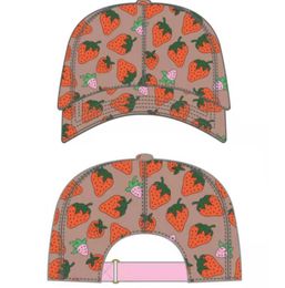 strawberry baseball caps casquette man's cotton cactus classic letter G summer women sun hats outdoor adjustable Snapback Cap girl's cute visor