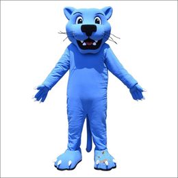 2024 Discount Blue Panther Mascot Costume Party Fancy Dress Suits Adult Unisex