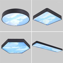 Ceiling Lights Modern Blue Sky Lamp 18w Panel For Living Room Bedroom Bathroom Chandelier