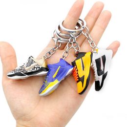 New Style 3D Basketball Keychain Stereo Sneakers Keychains Pvc High Quality Fashion Pendant For Men Drop Delivery Dhyh0