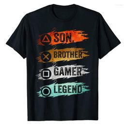 Men's T Shirts Gaming Gifts For Teenage Boys 8-16 Year Old Gamer T-Shirt Video Game Lover Graphic Tee Tops Letters Printed Streetwear