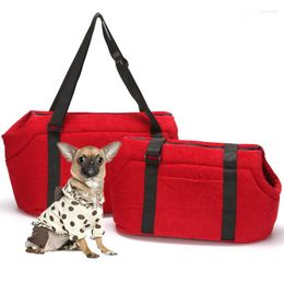 Katzentragetasche, tragbar, weiche, warme Baumwolle, Hunde-Umhängetasche, Haustierhandtasche, bequeme Reisetragetasche für kleine Hunde