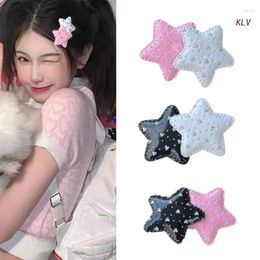 Hair Accessories Sequins Side Bangs Clip Star Y2K-Style Sweet Girls Cute Pins Headdress Mini Hairpin