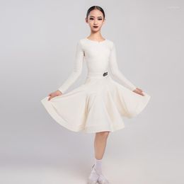 Stage Wear Standard Latin Competition Dress Girls Modern Dancewear Performance Costume Ballroom Practice Tango DL9868