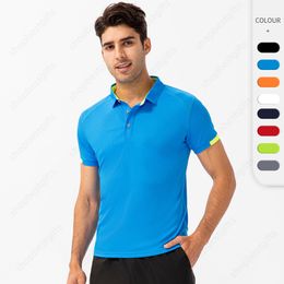 Summer Quick Dry Polos Men Mixed Colour Stylish Design Breathable Short Sleeve T Shirts Outdoor Sports Fitness Running Training Top Tees Size S-3XL for Male
