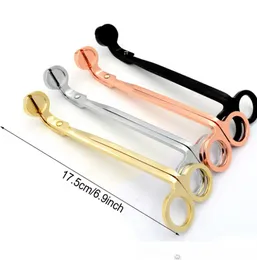 Quality 50pcs Stainless Steel Snuffers Candle Wick Trimmer Rose Gold Candle Scissors Cutter Candle Wick Trimmer Oil Lamp Trim scissor Cutter