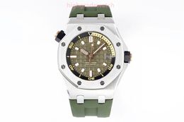 ZF Upgrade Men's Watch 15703 V2 version Natural rubber strap sapphire mirror