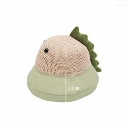 Berets Sun Hat Summer 2023 Children's Caps Boys And Girls Big Brims Fishnet Baby