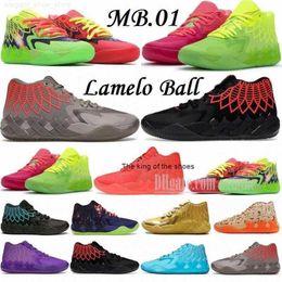 2023MB.01 shoesMens Basket ball Shoes Rock Ridge Red Metallic Gold boys Beige Lamelo Ball Rick And Morty MB.01 Black Blast City Galaxy Men Trainers