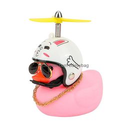 Party Favor Helmet Broken Wind Small Goods Gift Pink Yellow Duck Cute Car Accessories Interior Decoration Ornament Drop Delivery Hom Dh0Lo