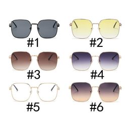 SUMMER men woman fashion metal Cycling Sunglasses Outdoor Sun glasses Square driving beach sunglasse 6colour glasse man clear windproof goggle