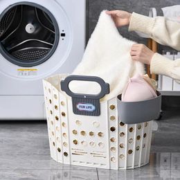 Laundry Bags Collapsible Basket Bathroom Home Wall Hanging Storage Save Space