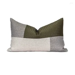 Pillow Decorative Knitted Cover For Living Room Luxury Waist Pillows Cotton Linen Patchwork Sofa Case 45x45cm 30x50cm