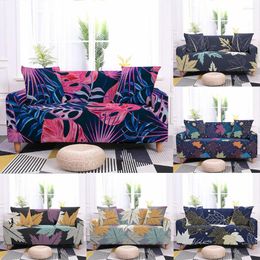 Chair Covers Tropical Leaves Elastic Sofa Cover For Living Room 1/2/3/4 Seater Couch Corner Furniture L-shape Decor