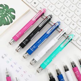 In 1 Multicolor Ballpoint Pens 5 Colors Ball Pen Automatic Pencil With Erase School Supplies