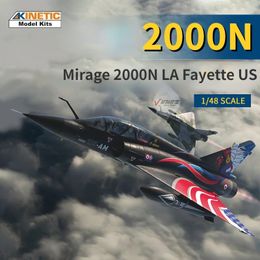 Aircraft Modle KINETIC K48124 Assembly Model 148 Mirage 2000N LA Fayette US Aircraft Model Building Kits Toys for Model Hobby Collection DIY 231110