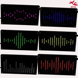 Freeshipping Diy Music Spectrum Display Big Size 256 Segment Sound Led Music Spectrum Electronic Diy Led Flash Kit 6 Colours Uphhm