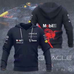 Formula One of 2023 New Men's F1 Jacket Jackets Selling Racing Red Sweatshirt 3d Printed Road Racing Children's Hoodie Casual Bull Pullover Zipper Xkkr