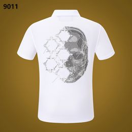 PLEIN POLO SHIRT Mens Designer T shirts PP Brand Clothing Skull Men T-shirts Classical High Quality Hip Hop Streetwear Tshirt Casual Top Tees PP9011