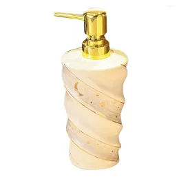 Storage Bottles Ceramic Soap Dispenser Bathroom Liquid Bottle Detergent Hand Shower Shampoo White