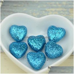 Party Decoration 30Pcs/Lot 1.5X2Cm Shining Pe Foam Heart For Diy Hand Make Christmas Scrapbooking Festive Supplies Drop Deli Dhked