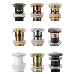 Other Bath & Toilet Supplies Bathroom Basin Sink Up Drain Waste Stopper Faucet Accessories Brass Mablack Chrome Rose Gold Brushed 268m