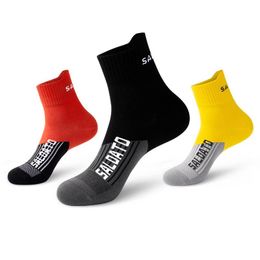 Men's Socks Fashion White Black 5pair/lot Striped Hiking Cycling Sock Gay Sexy Men Sports Long Tube Streetwear Comfortable