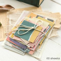 Gift Wrap 60 Pcs Ins Style Creative Small Fresh Collage Retro Memo Basic Diary Material Paper Scrapbook