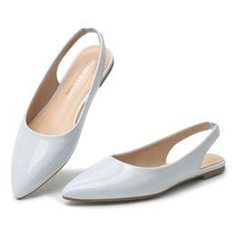 Dress Shoes Flat Slingback Pointed Toe Comfort Womens with Bow 230410