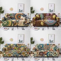 Chair Covers European Retro Floral Print Sofa Cover All Inclusive Stretch Couch Sectional L Shape For Sofas