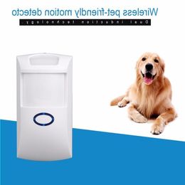 Freeshipping NEW 433 MHz 8684MHZ Wireless Pet Immune PIR Motion Detector Sensor With White Colour for Home Security for our G5S Alarm S Dgcs