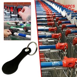 Keychains 1/2PCS Shopping Cart Tokens Stylish Handy Metal Key Ring Token For Carts Room Decor Must-have Versatile