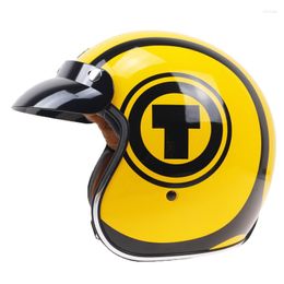 Motorcycle Helmets Classic Jet Style Helmet E Bike Moto DOT ECE Approved Retro And Vintage