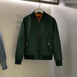 2023 Autumn/winter g Family Double Sided Silk Satin Pilot Men's Jacket Coat High End Gujia Luxury Short