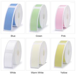 Niimbot D11 D101 D110 Printing Label Supermarket Waterproof Tear-Resistant Price Pure Color Scratch-Resistant Paper Roll