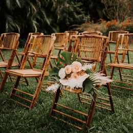 50pcs)outdoor Wooden folding white resin folding chiavari wedding tiffany wimbledon garden chairs High quality Luxury wood banquet chair for wedding reception