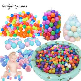 Sports Toys Outdoor Sport Ball Colourful Soft Water Pool Ocean Wave Ball Baby Children Funny Toys Eco-Friendly Stress Air Ball50-200PCS 230410