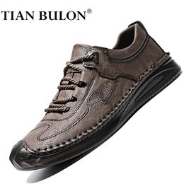 Retro Mens Shoes Casual Breathable Sneakers Men Handmade Italian Brand Mocassins Designer Leisure Shoes Men Zapatos Hombre