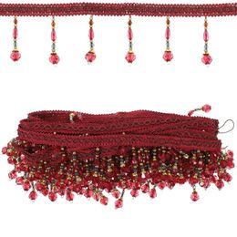 Curtain Beads Bead Tassels String DIY Trim Macrame Decor Roman Blind Tape Beaded Window Decoration