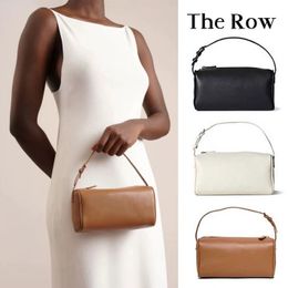 The Row Designer-Geldbörse, Handtasche, Schultertasche, Unterarmtasche, Riemen, weiß, für Damen und Herren, quadratische Lunchtasche für Reisen, Luxus-Clutch, modische Lolita-Umhängetasche unter den Achseln