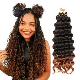 Deep Wave Synthetic Hair For Braids Deep Twist Braiding Hair Loose Deep Crochet Hair